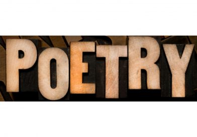 text that reads "poetry"