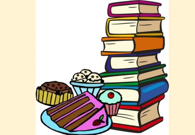 books and baked goods